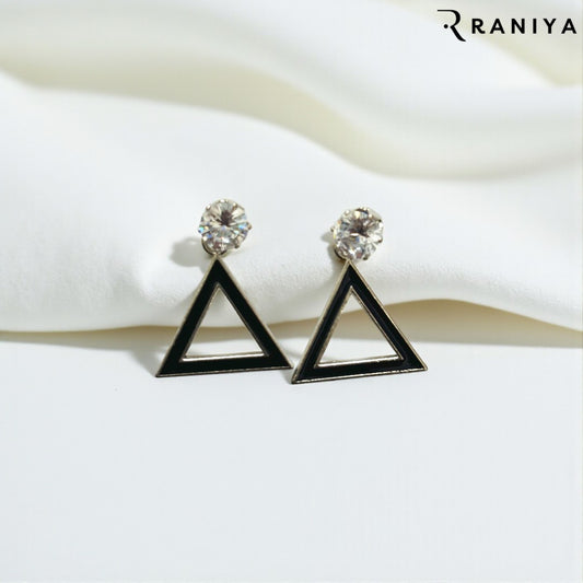 Raniya Triangle Stud Earrings for women