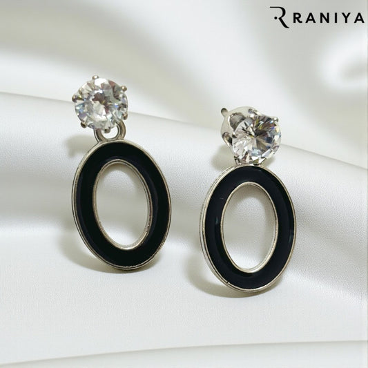 Raniya Oval Stud Earrings for women
