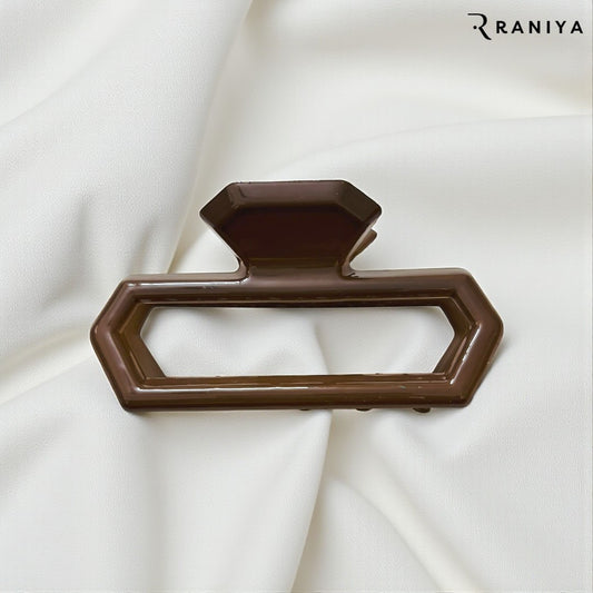 Raniya Dark Green Cabana Hair Claw