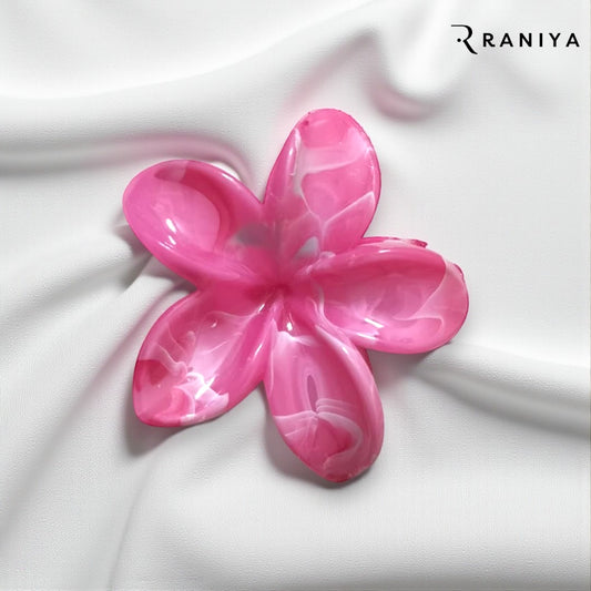 Raniya pine Pink  floral clip