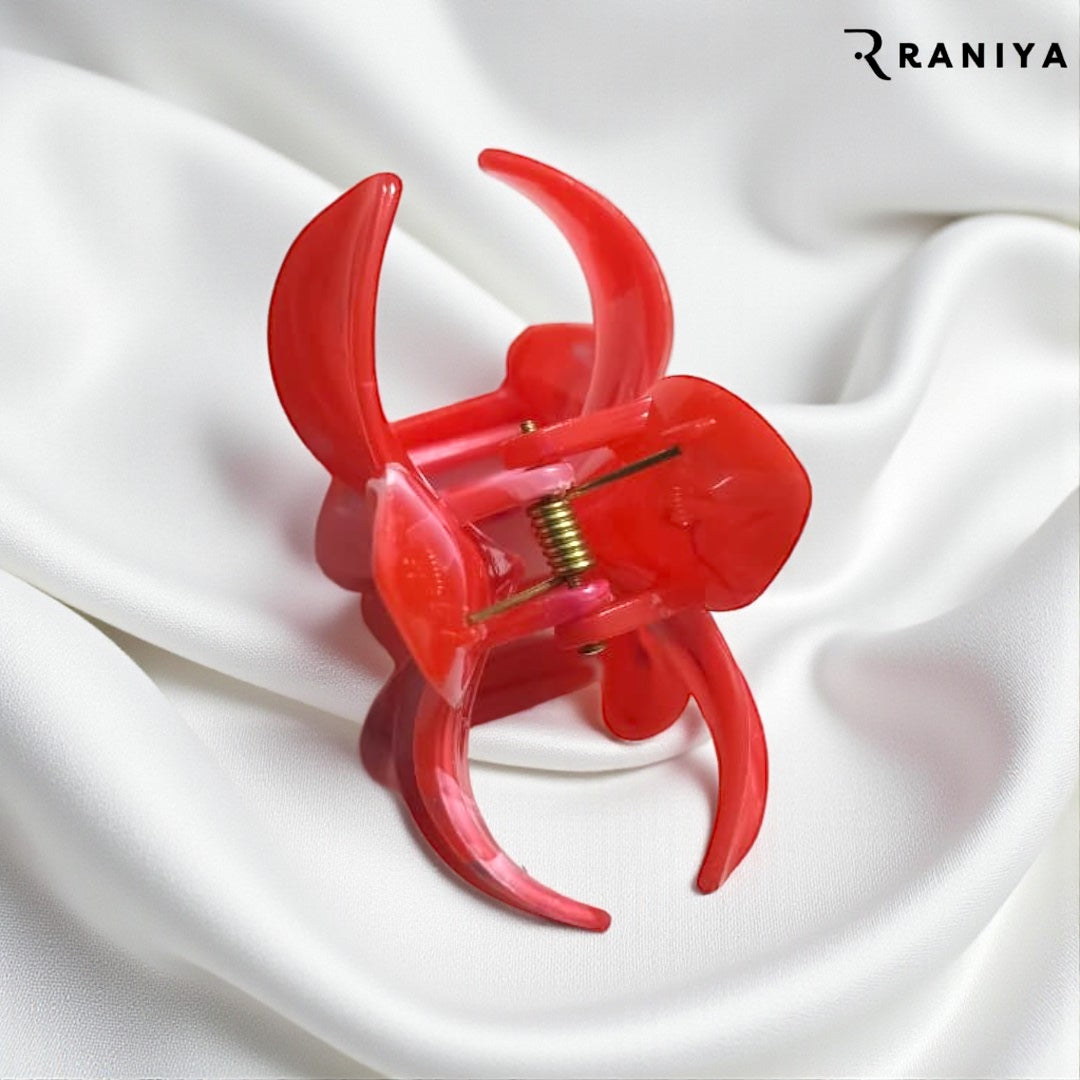 Raniya Pine Red floral Clip