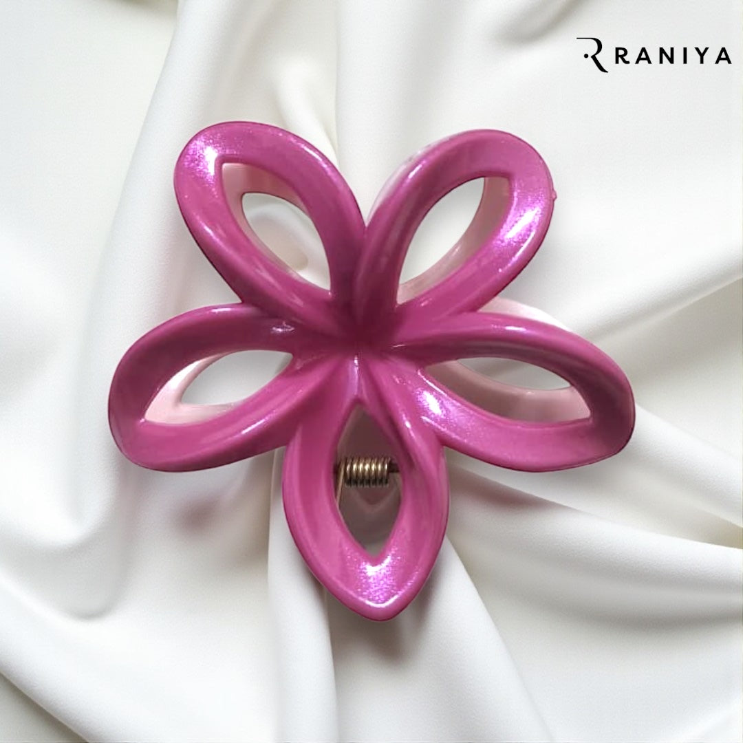 Raniya Frosted flower Light Pink and Thick Pink Hair Clip