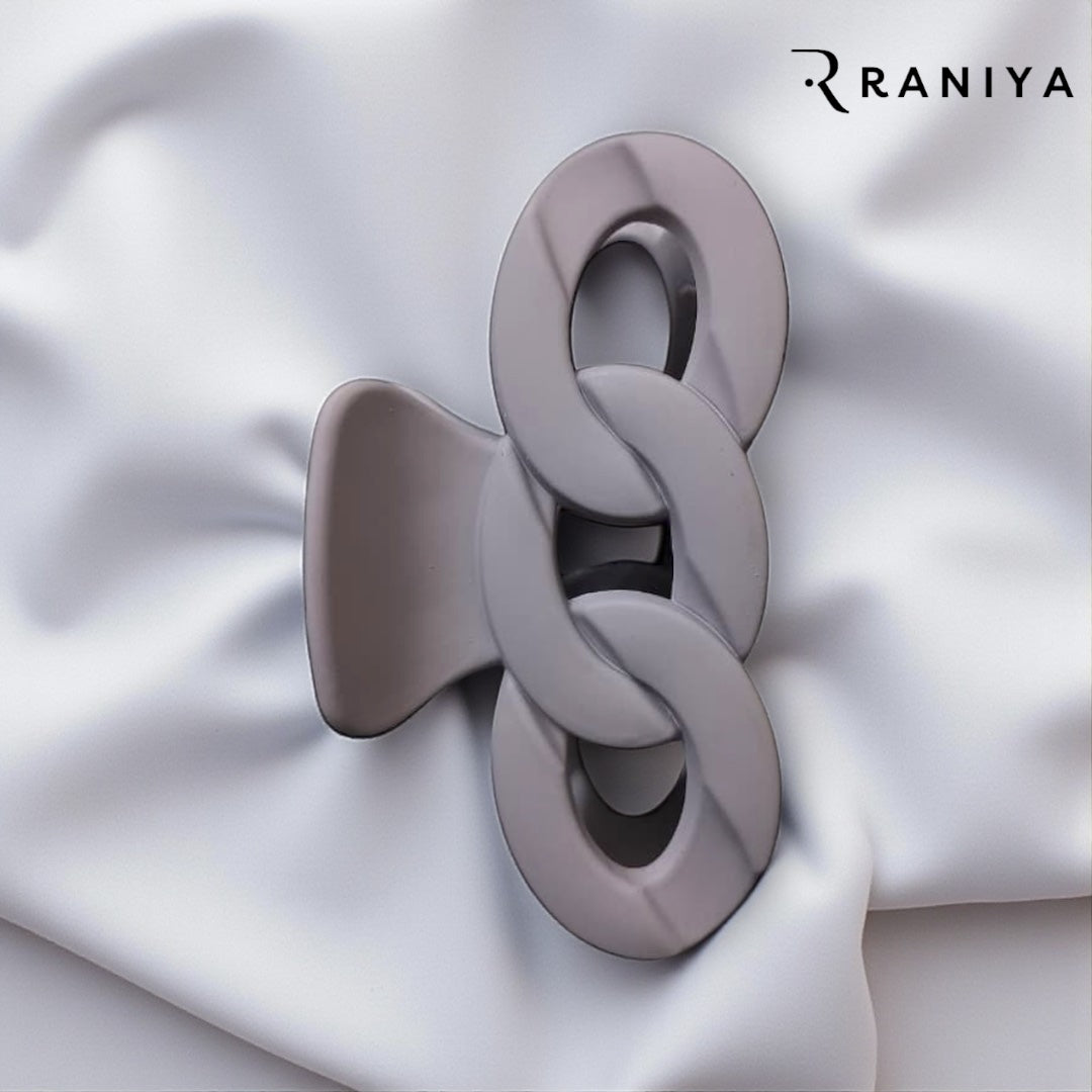Raniya Retro Bow shaped Matte Purple Hair Clip