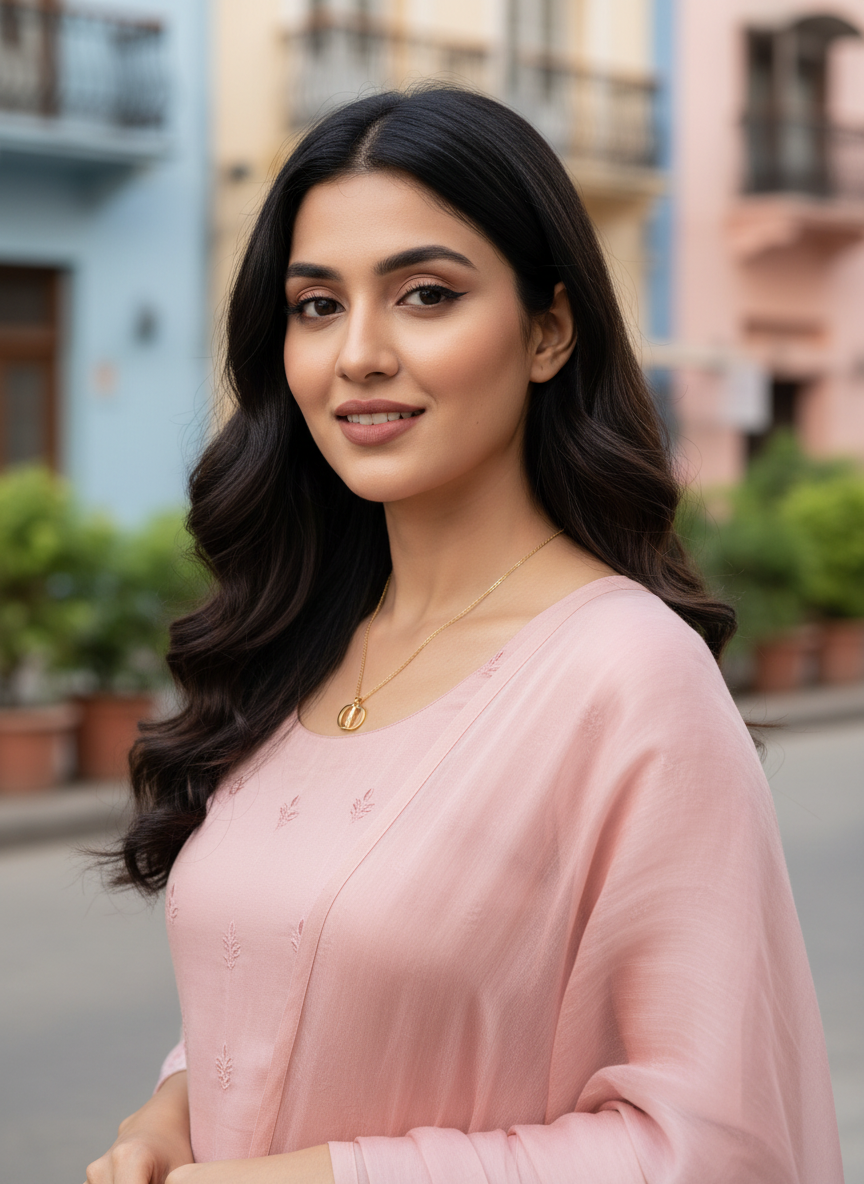 Raniya Geometric Charm Necklace