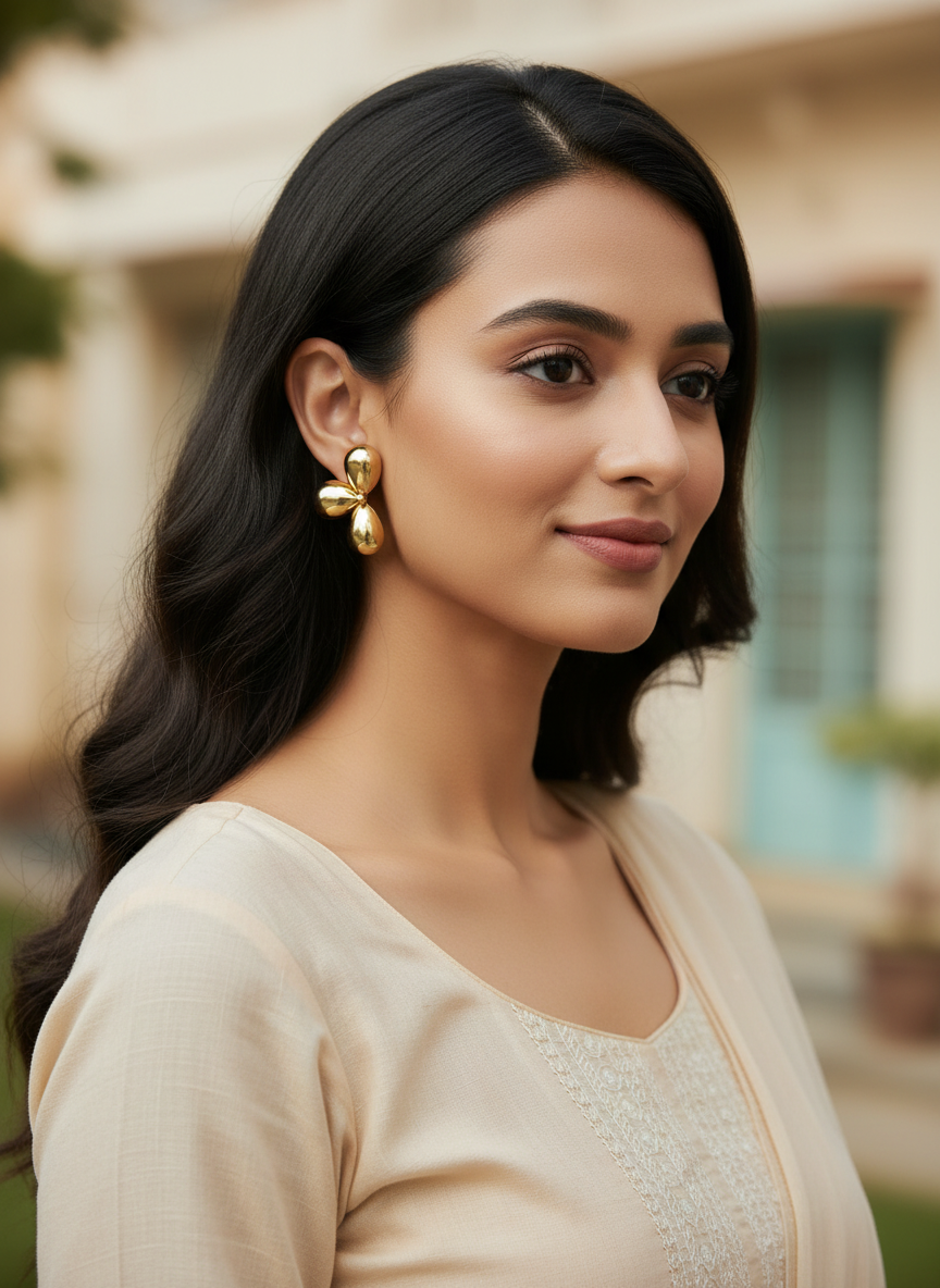 Raniya Chunky Petal Studs