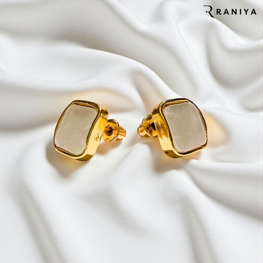 Raniya Fashion Gold Plated Fancy Party Wear Earring Brass Stud Earring