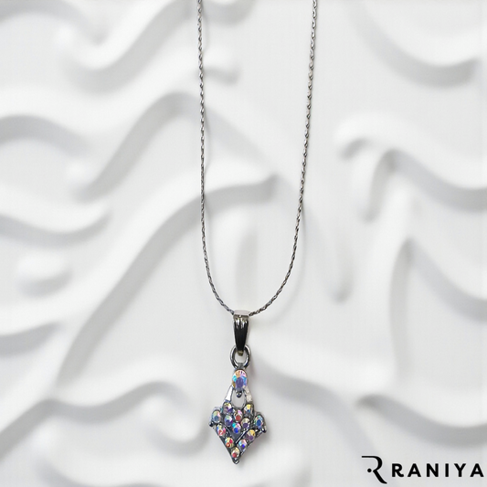 Mystic Topaz Sterling Silver Chain Necklace