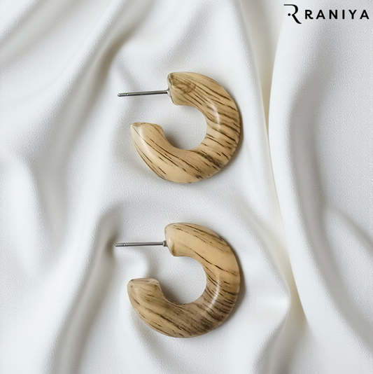 Wood Shade Kathy Earrings