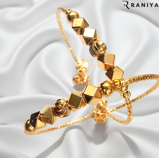 Gold Plated Trois Bracelets