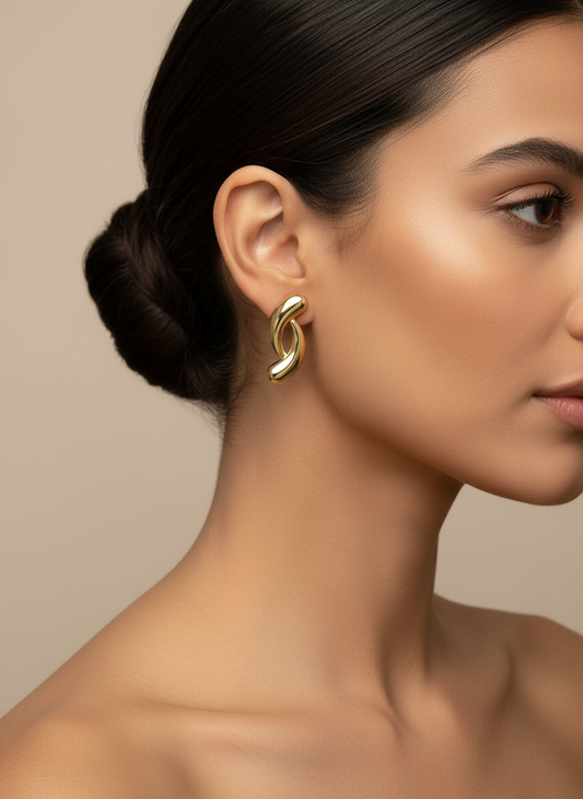 Raniya Twist Knot Huggies