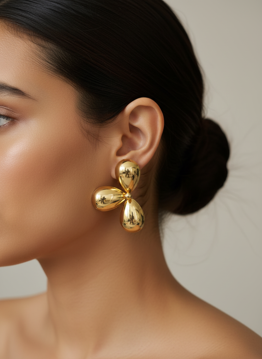 Raniya Chunky Petal Studs