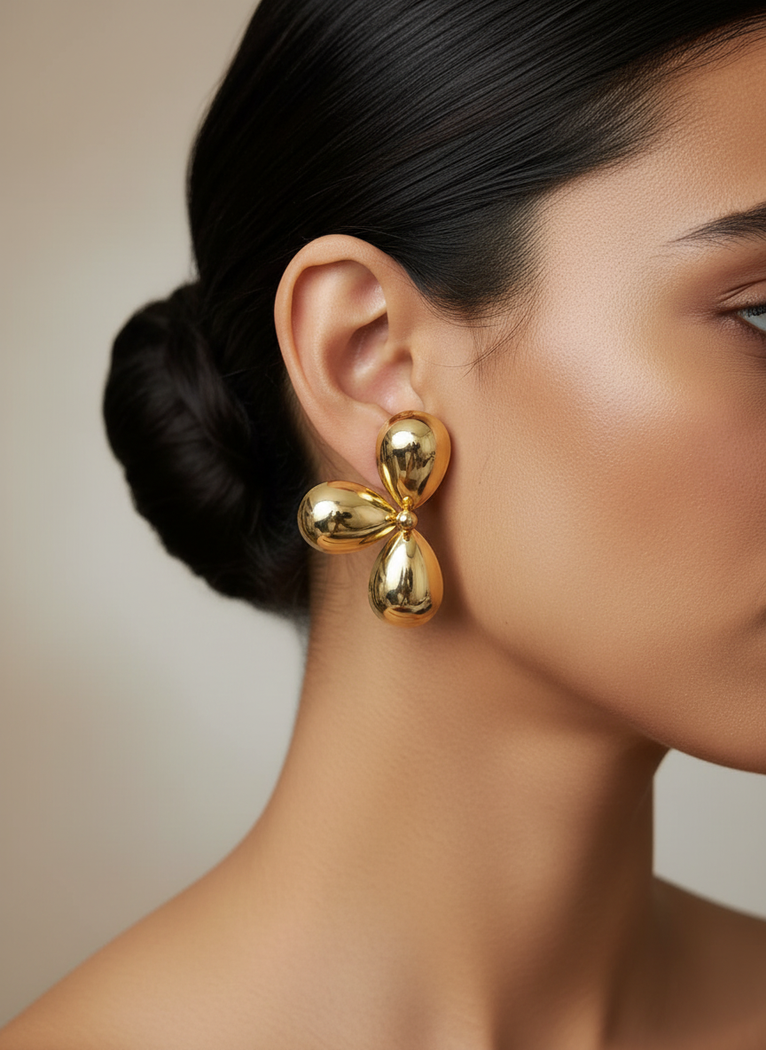 Raniya Chunky Petal Studs