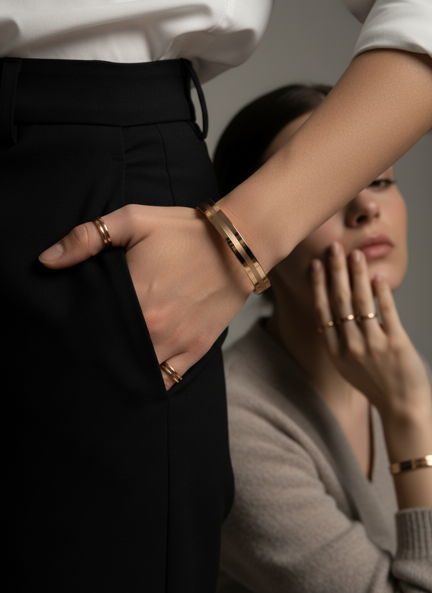 Minimal Shine Dual-Line Bracelet