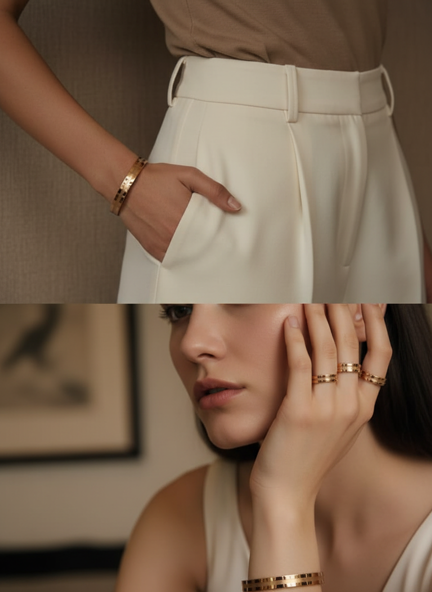 Minimal Shine Dual-Line Bracelet