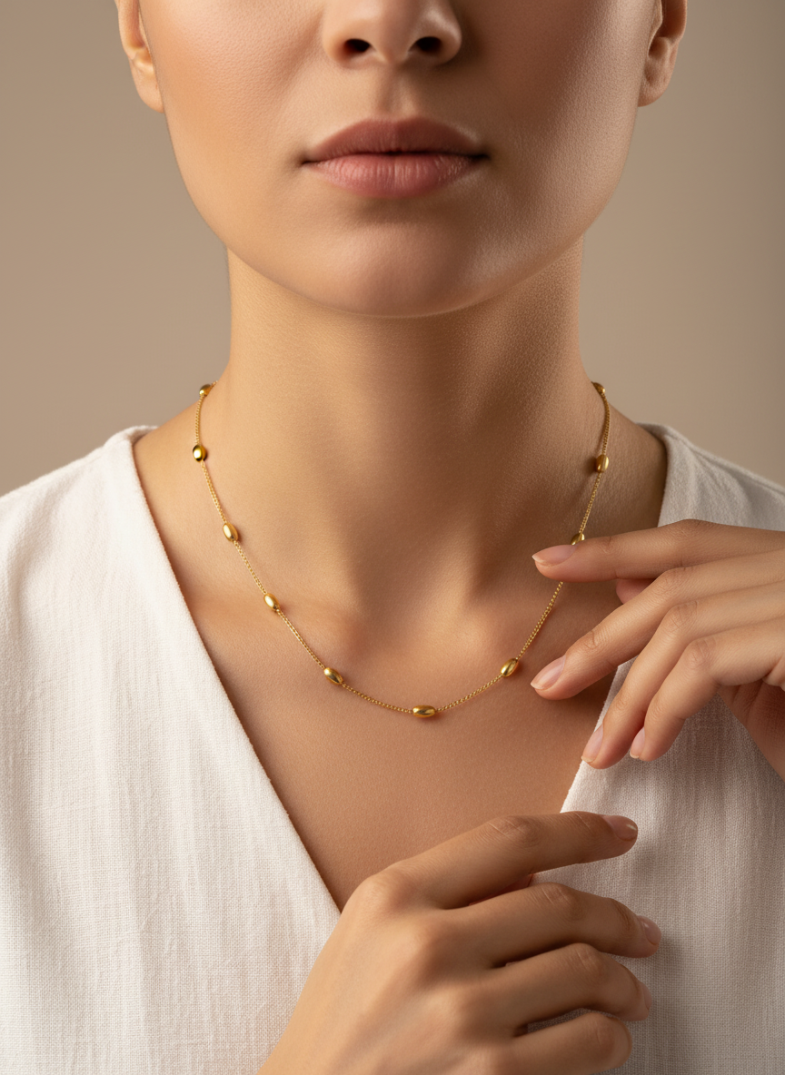 Raniya Minimal Bead Necklace