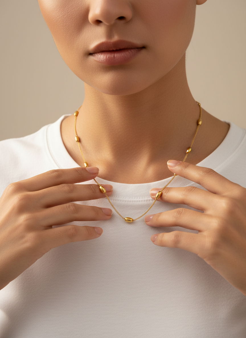 Raniya Minimal Bead Necklace