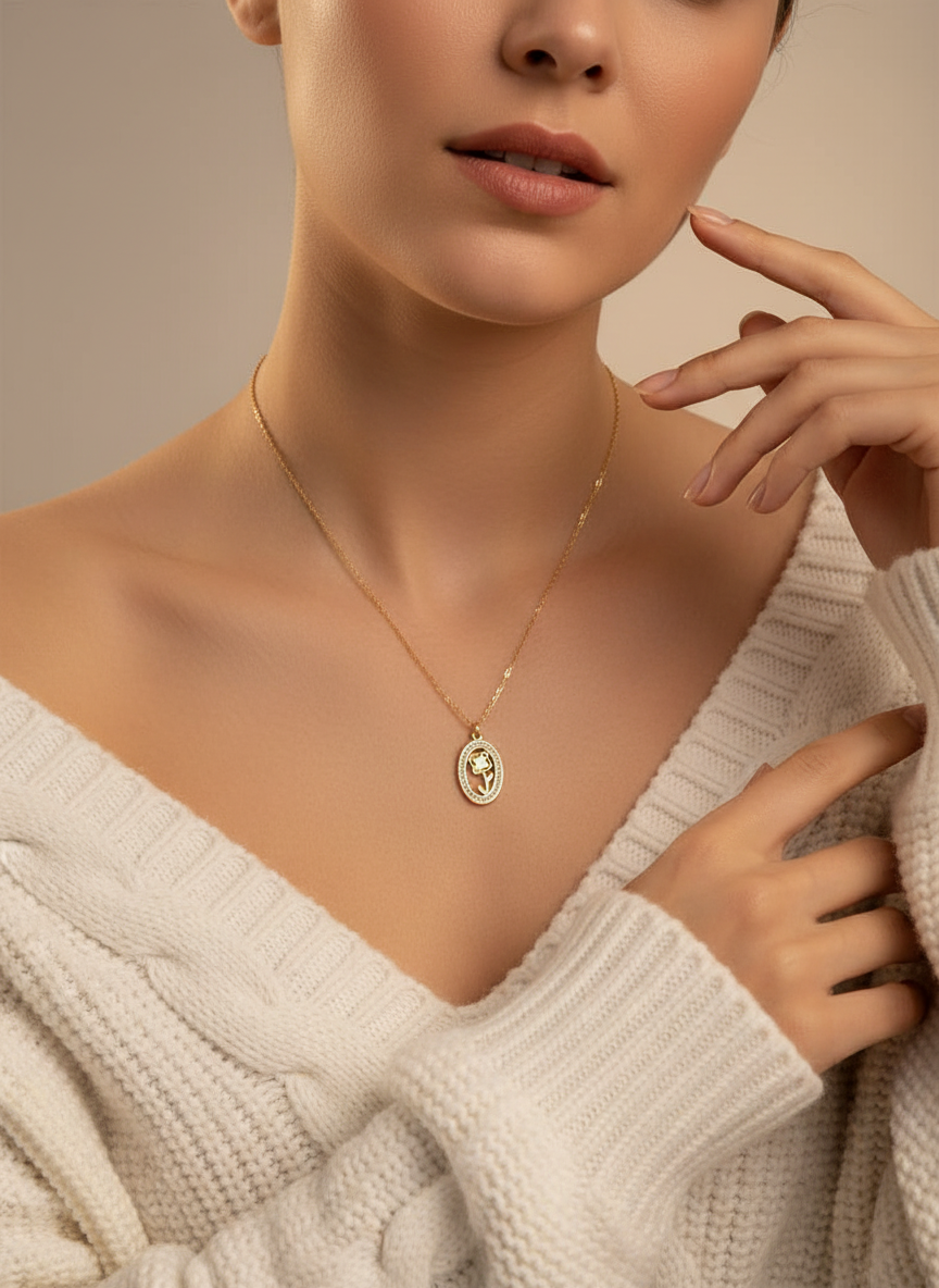 Raniya Ornate Profile Pendant