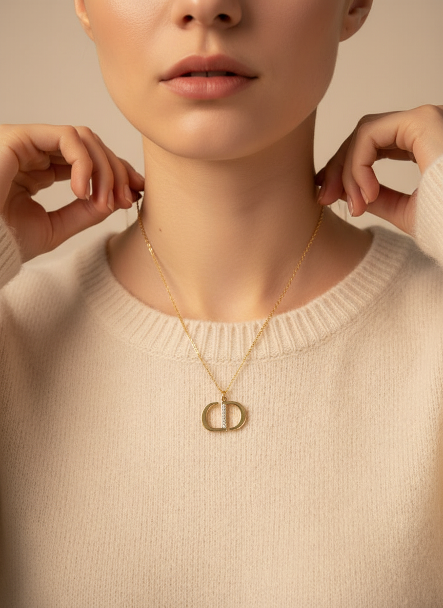 Raniya Geometric  Charm Necklace