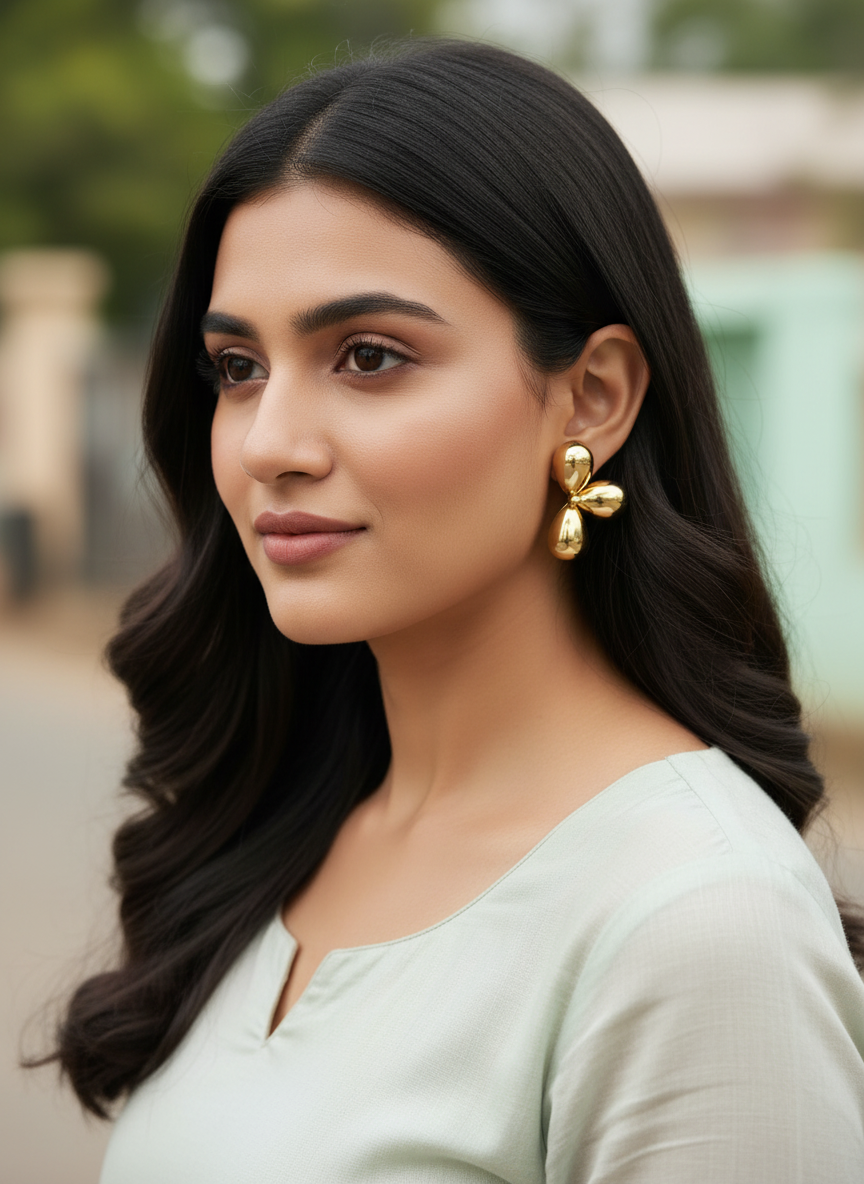 Raniya Chunky Petal Studs